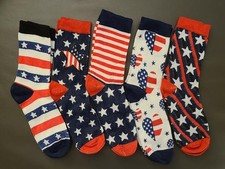 Patriotic American Flag Crew Socks Men and Women Socks set of 4