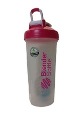 BlenderBottle Classic Pink Protein Shaker Bottle 20oz Loop Top