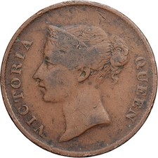 [#1512704] Straits Settlements, Victoria, Cent, 1862, Copper, VF, KM:6