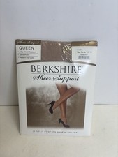 New Berkshire Queen Ultra Sheer Control Top City Nude Pantyhose 4417 3x-4x