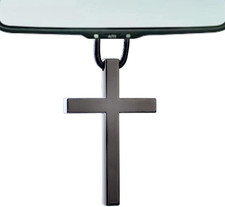 Metal Cross Car Hanging Ornament, Cute Car Rearview Mirror Hanging Accessories,