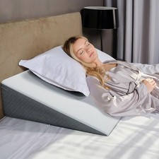 Kolbs Extra Wide Bed Wedge Pillow Super Large, Memory Foam and Jacquard Cover
