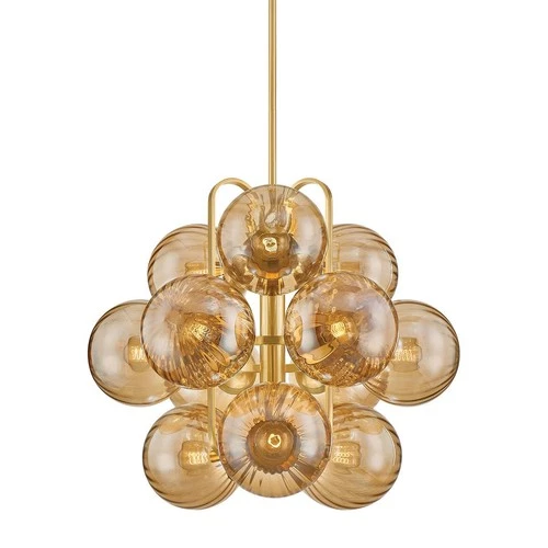 Corbett Lighting 476-34 Cronus 12 Light 34"W Chandelier - Vintage Polished Brass - Picture 1 of 6