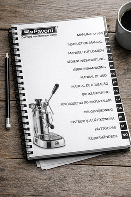 La Pavoni Lever Coffee Machine Manual 201 Pages Spiral B N