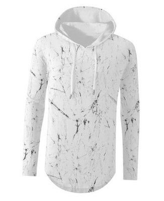 Men's S-5X Long Sleeve Fashion Athletic Hoodies Sport Large Yh-white