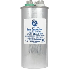 Appli Parts Dual Run Capacitor for ac 35+7.5 Mfd uF (microfarads) 370VAC or 450V