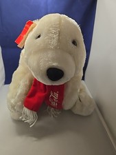 Vintage Coca Cola Polar Bear 1995 Teddy 13 Plush Dakin Red Scarf