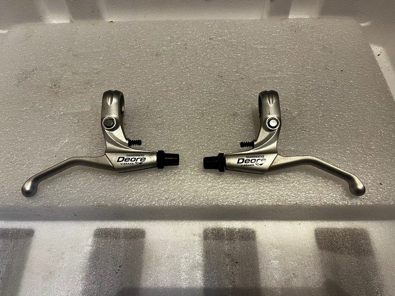 Shimano Deore BL-M510 v Brake Levers Pair 22.2mm retro MTB not XT XTR or Hope 