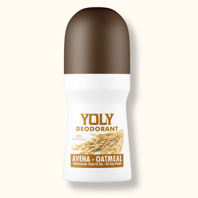 Yoly Oatmeal Roll-On Deodorant   Fresh for Sensitive Skin, 2.53 fl oz