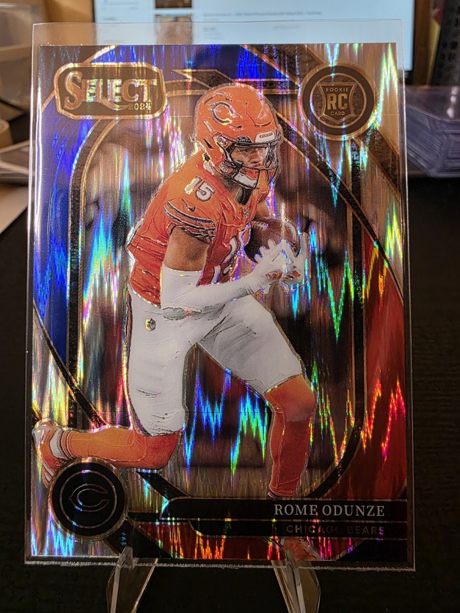 2024 Panini Select - Club Level Rome Odunze #236 Red & Blue Shock