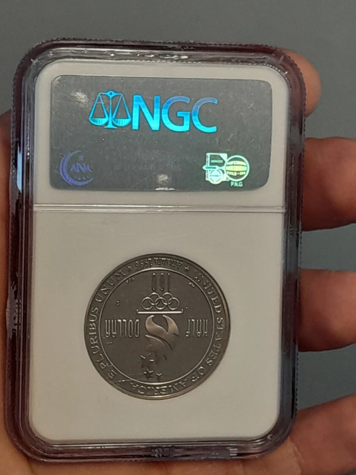 1996-S Olympics - Soccer- Half Dollar 50¢ NGC PF 69 Ultra Cameo - Image 3 of 4