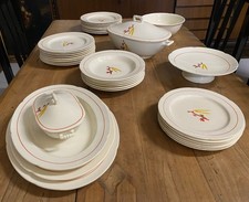 SERVIZIO PIATTI 6 pers. DESIGN Gio Ponti CERAMICA S.C. Richard 37 pz. Art Decò