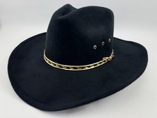 Western Express Black Child Cowboy Hat For Kids Black/Gold Band