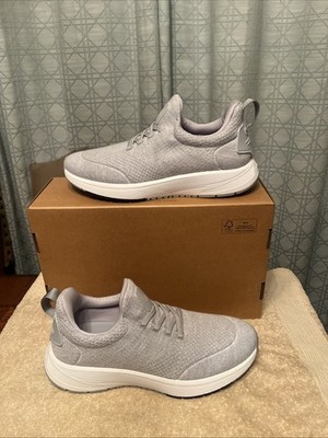 Peter Millar Tellustride Sneaker Slip On Platinum Gray Golf 