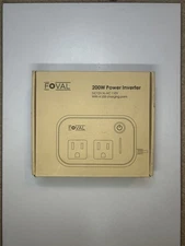 Foval 200W Car Power Inverter, 12V DC, 110 AC Car Inverter with 4 USB Ports