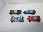 HOT WHEELS REDLINE  LOT OF 4 CARS * PURPLE  T-BIRD* ROSE BANDIT*  FILLER CARS *