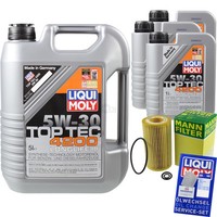 Mann Inspektionspaket 8L Liqui Moly Top Tec 5W-30 FüR Mercedes C-Klasse T-Model