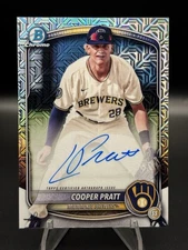 2025 Bowman Chrome Cooper Pratt Auto #BMA-CP Mojo Refractor Milwaukee Brewers
