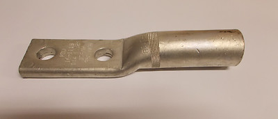 6 1/2'' Long 3/4'' ID Copper Heavy Duty Cable Crimp End Two Hole