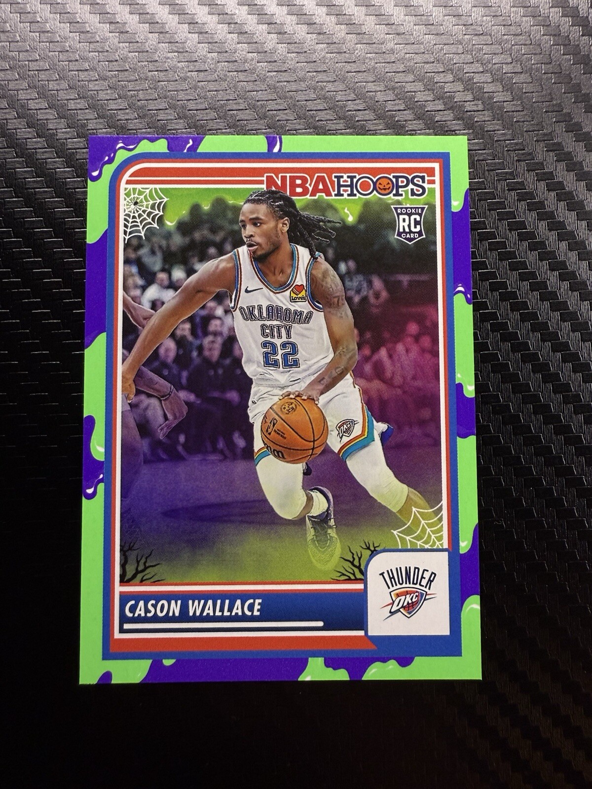 2023-24 Panini Haunted Hoops Slime #76 Cason Wallace OKC Thunder RC NBA