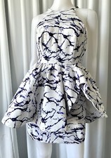 CAMEO Urban Outfitters Alone Tonight Oil Spill Peplum Dress Mint Size M