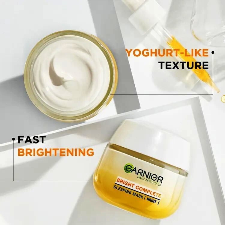 Garnier Moisture Bomb Night Mask | 40 Ml, Blattmaske Für Müde Haut, Mit Hyaluron