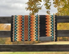 Western Show Horse Riding Handmade  Saddle Pad Wool in 34*42