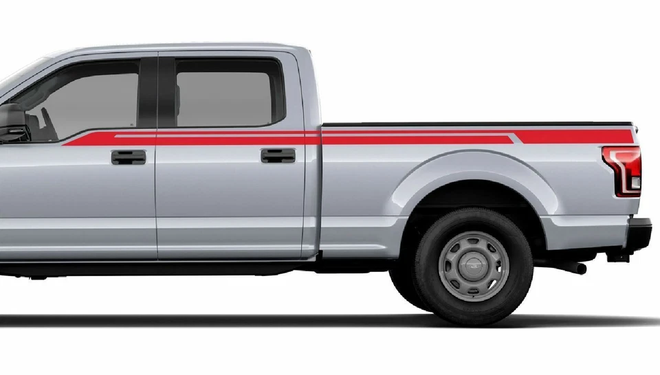 Shift F150 Side C Stripe 3M Vinyl Sticker Graphic Decal Kit Ford 2015-2017 - Image 3 of 4