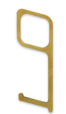 Hillman Antimicrobial No Touch Tool Solid Brass High Quality with Keyring 95025