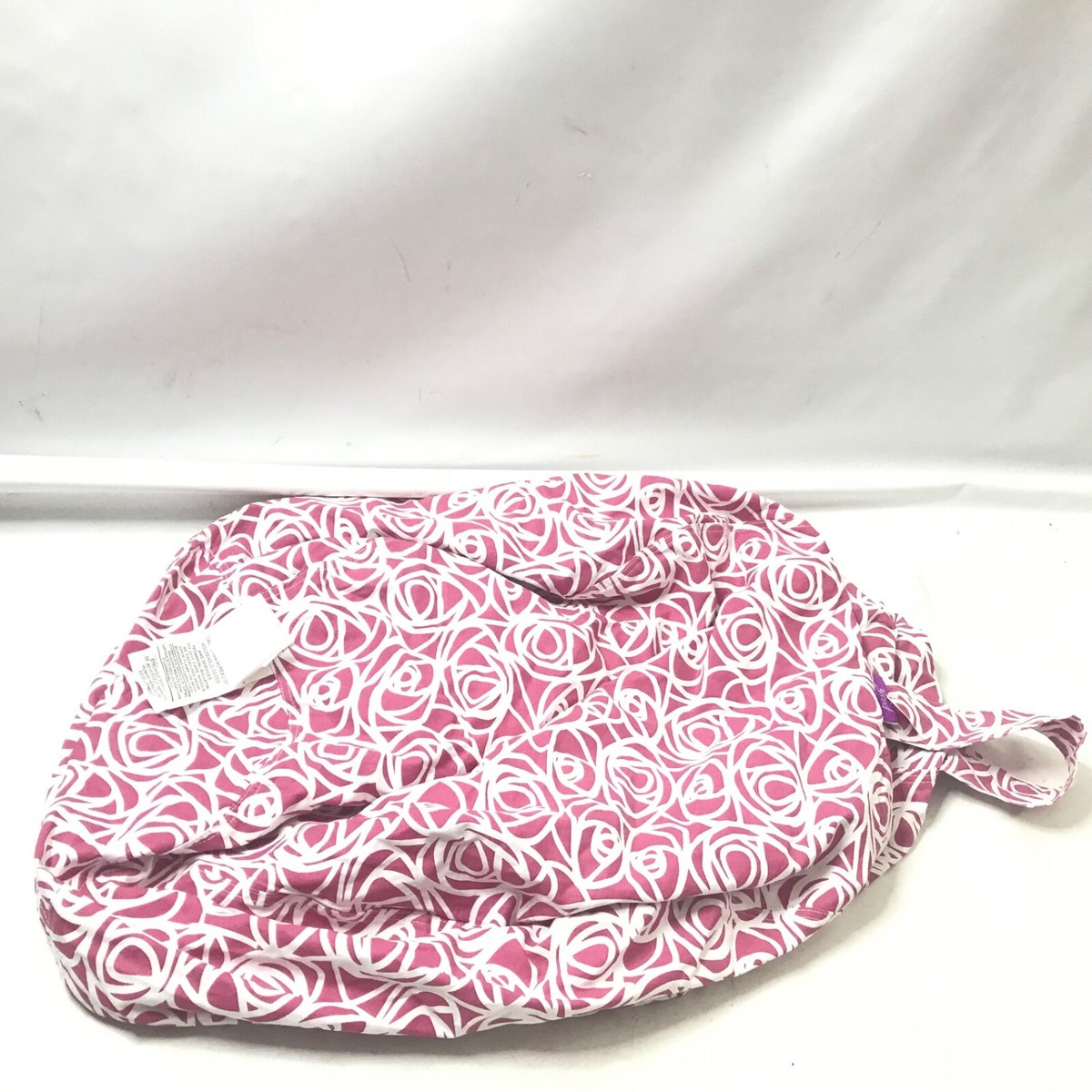 Posh Stuffables Stuffed Animal Storage Bean Bag Cover – Pink And White, Perfect For Kids’ Rooms!