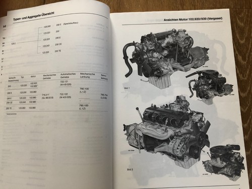 Werkstatthandbuch Einführung Mercedes Motor M102 im W123 200 230 E 230 CE 230 TE - Bild 6 von 6