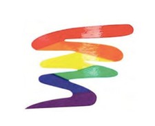 Rainbow Squiggle 3x4 -LGBT Gay Pride Symbol- Gay  Lesbian Support Sticker Decal