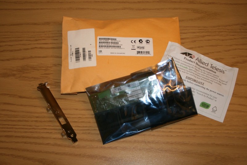 NEW Allied Telesis 1 Gb/s 1-Port(s) PCI 2.2 Network Adapter Card AT-2916SX/LC 