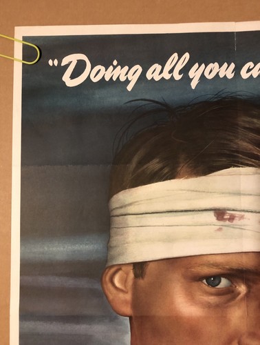 Doing All You Can Brother? Buy War Bonds Original War Vintage Poster Pin Up 1943 - Picture 7 of 12