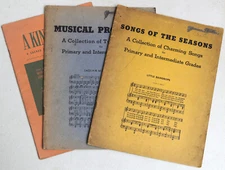 VINTAGE 1938 SHEET MUSIC Songs, Musical Christmas Cantata 3 PACK Collectible LOT