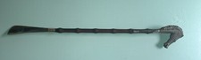Vintage Original Bamboo Shoe Horn With Horse Head Made In Italy 21"