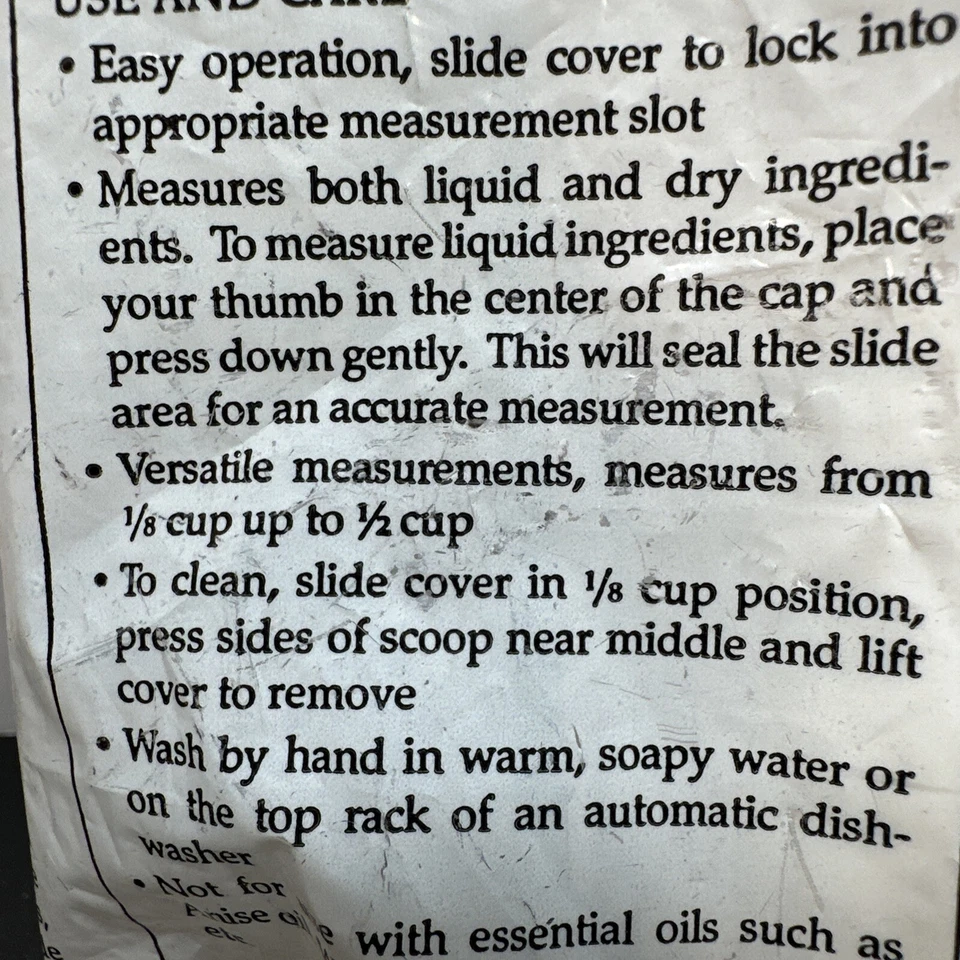 Pampered Chef, Adjustable Measuring Spoon, Set #2180, 1/8 - 1/2 cup - Image 3 of 4