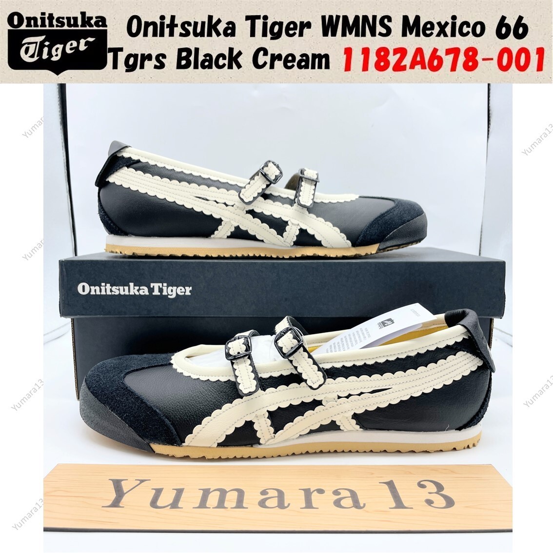 Onitsuka Tiger WMNS Mexico 66 Tgrs Black Cream 1182A678-001 Onitsuka Tiger WMNS Mexico 66 Tgrs Black Cream 1182A678-001