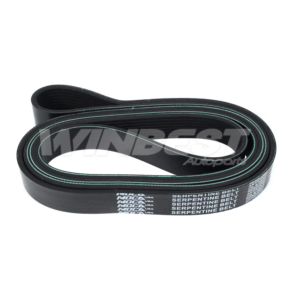 EPDM Serpentine Belt for 2009 Ford F-250 F-350 F-450 Super Duty 6.4L 8PK2195  - Image 2 of 4