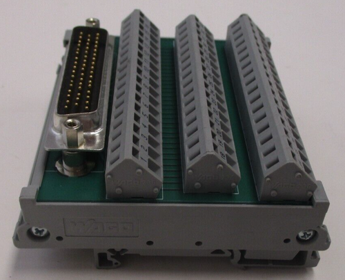 WAGO P/N: 50036746 50 PIN D SUB TERMINAL BLOCK INTERFACE MODULE MALE PCB-148 - Picture 3 of 6