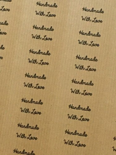 65 Personalised Small Brown Paper Stickers, Thank you Business Name Address - Picture 4 of 5
