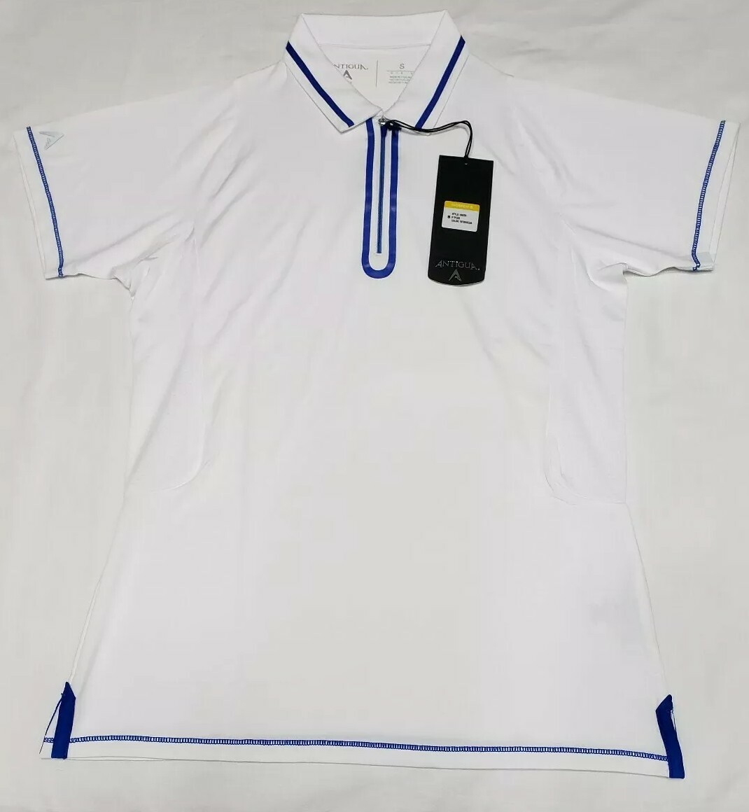 Polo White With Blue Accents Size Small