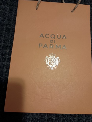 Acqua Di Parma yellow embossed Gift Bag used once 8 1/4 x 11 3/4 x 5 3/8 - Picture 2 of 11
