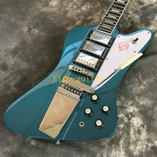 Custom Shop Firebird VII Electric Guitar Limited Edition Metallic Blue Mist 