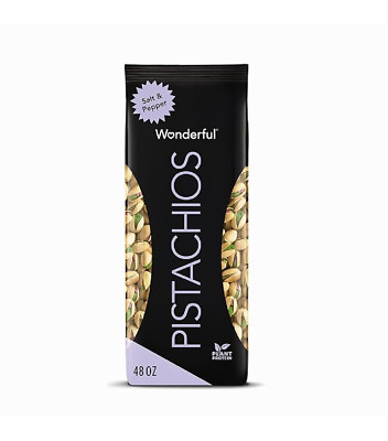 Wonderful Pistachios In Shell Salt and Pepper Flavored Nuts 48 Ounce ...