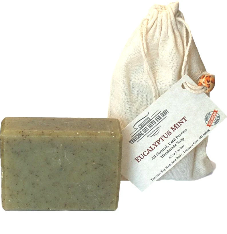 Eucalyptus Mint Handmade Bar Soap - Large 5-6 oz  - Image 2 of 4