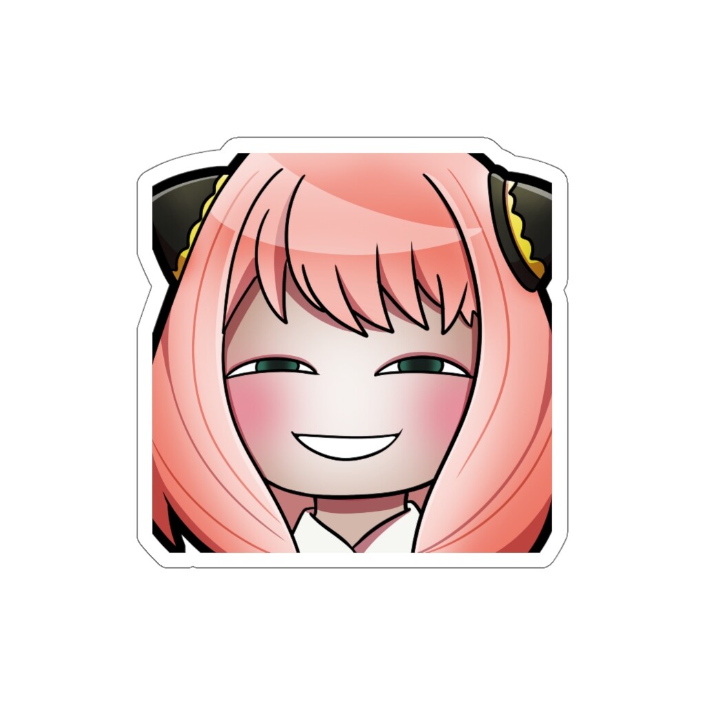 Water Resistant Easy Peel Matte Cute Chibi Anime Spy X Family Anya Sticker