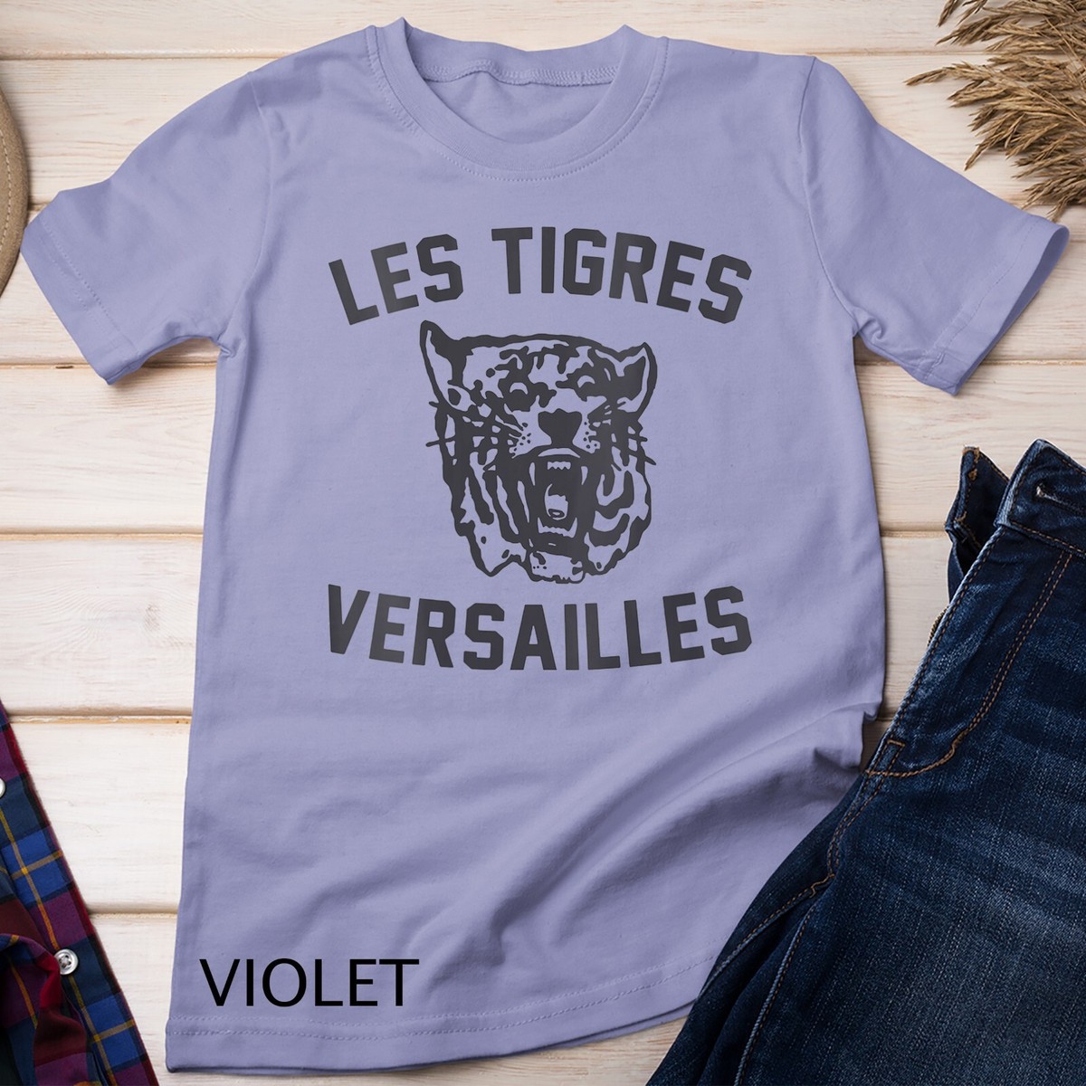 Womens Les Tigres Versailles France French Tigers Trendy Design Unisex T- shirt | eBay