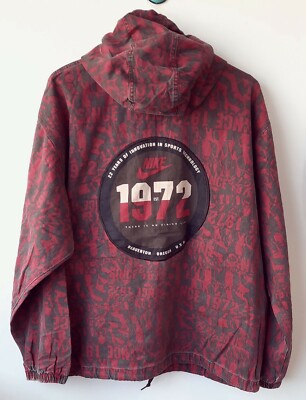 Vintage 90s nike jacket  Beaverton Oregon USA Denim Jacket Size s logo 1972