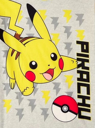 Pokemon Pikachu 2 Piece Flannel Fleece Pajama Set Child Size 6/7 - Picture 2 of 3